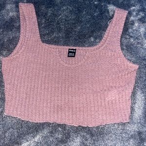 purple/pink ish crop top